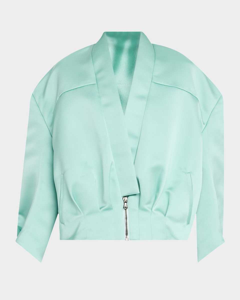 Sculpted Back Bomber Jacket